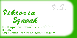 viktoria szamak business card